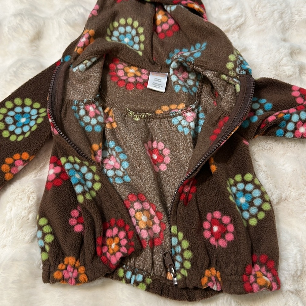 Gymboree Fleece Zip Up Hoodie with Pockets 12-24M - Picture 4 of 5